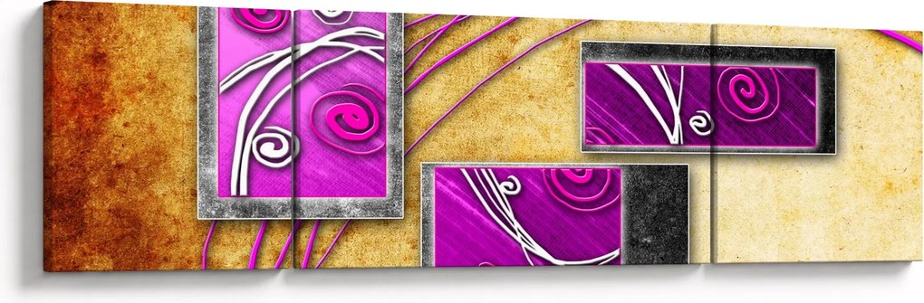 Obraz abstrakcji (170x50 cm)