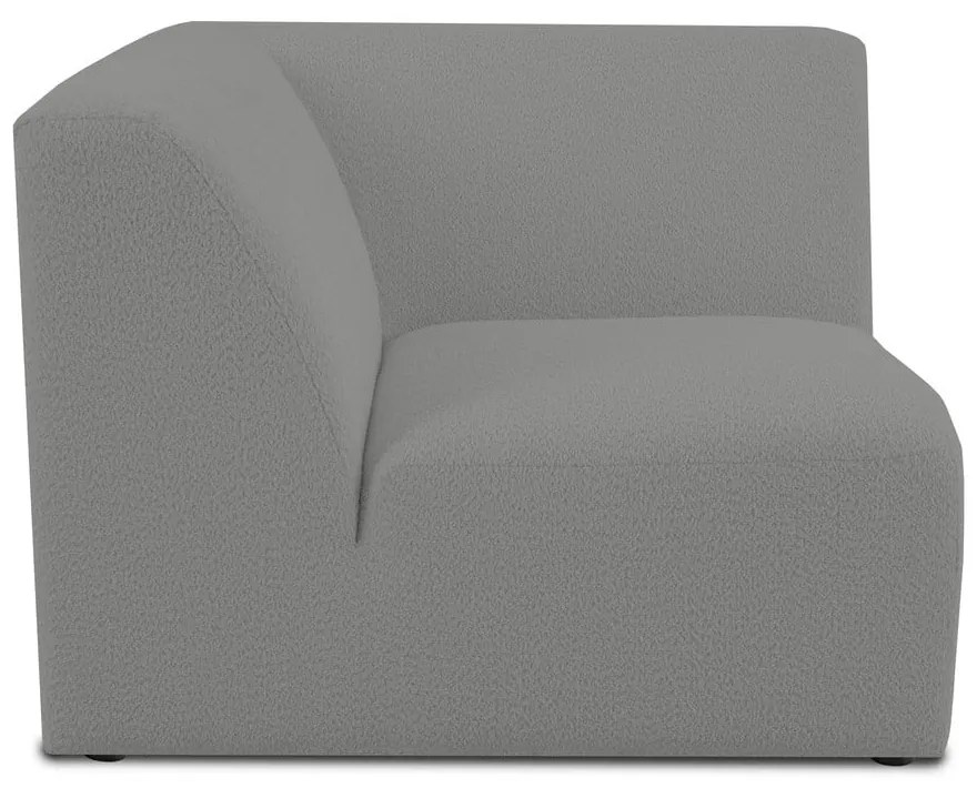 Szary moduł sofy z materiału bouclé (strona zmienna) Roxy – Scandic