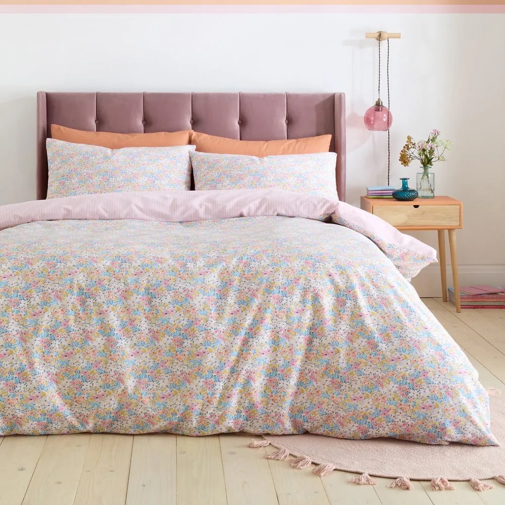 Różowa pościel jednoosobowa 135x200 cm Darcy Floral – Catherine Lansfield