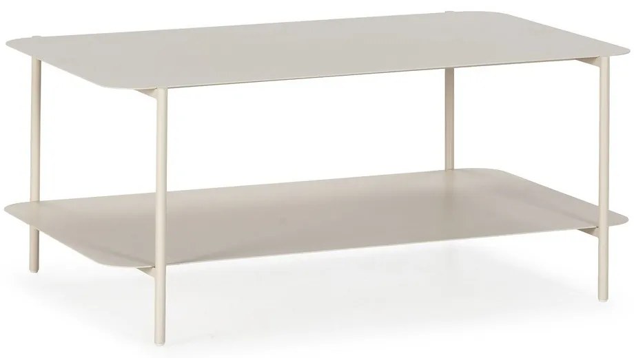 Kremowy metalowy stolik 58x90 cm Beatrix – MOME
