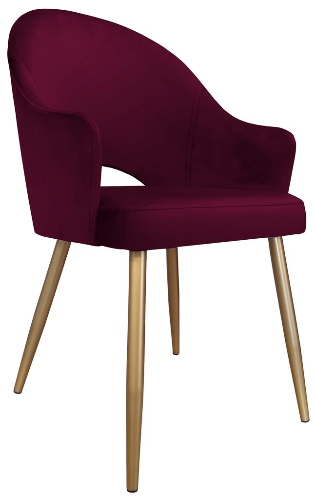 Krzesło obrotowe Velvet podstawa złota MG02