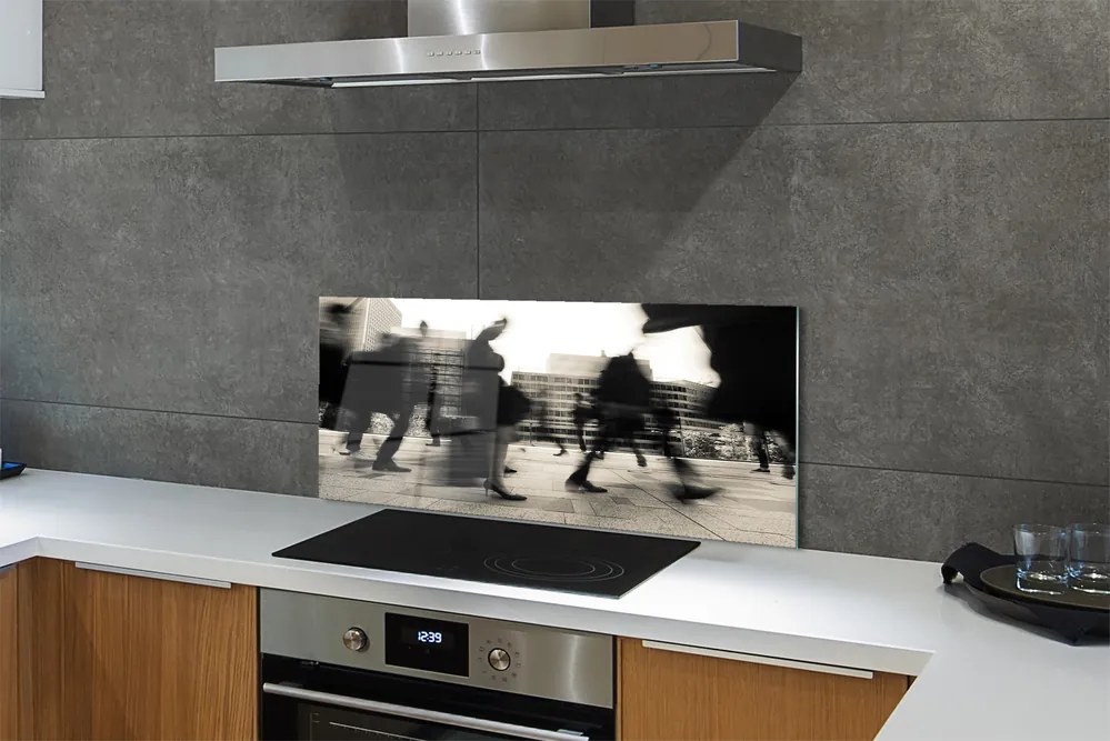 Panel nad Blat Kuchenny Tłum Ludzi w Metropolii