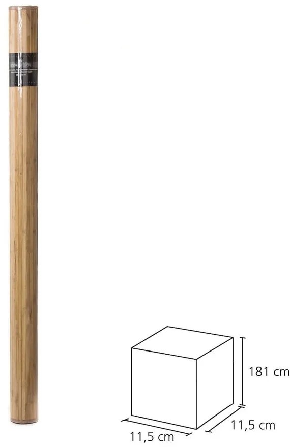 Ciemnobrązowy bambusowy dywan 180x250 cm – Casa Selección