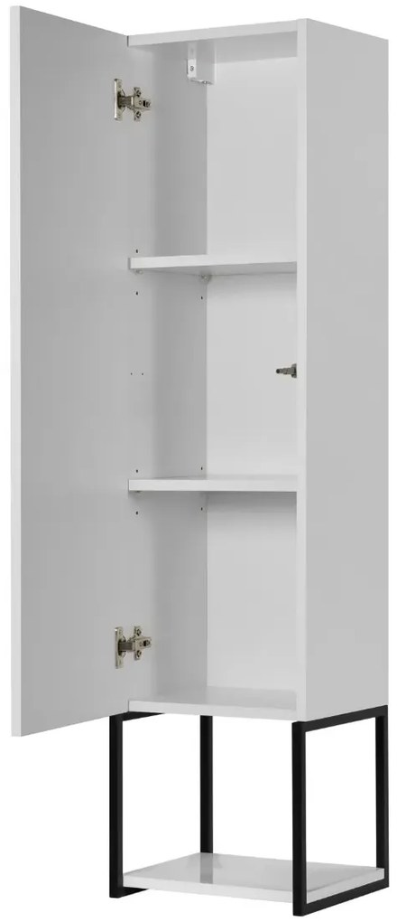 Szafka łazienkowa LOV 33 cm biały połysk wysoka  KROFAM