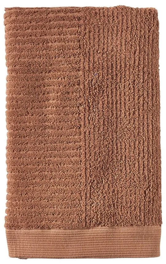 Pomarańczowobrązowy bawełniany ręcznik 50x100 cm Terracotta – Zone