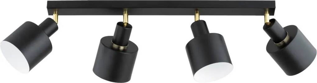 Oprawa punktowa ZORENA 4xE27/15W/230V czarna