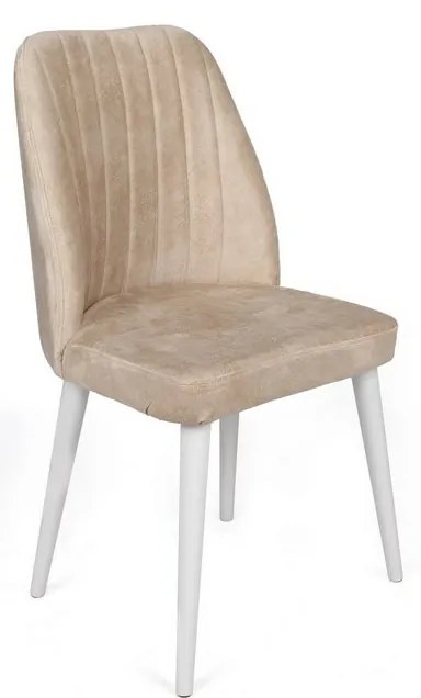 Zestaw krzeseł do jadalni Alfa Beige and White, 2szt.