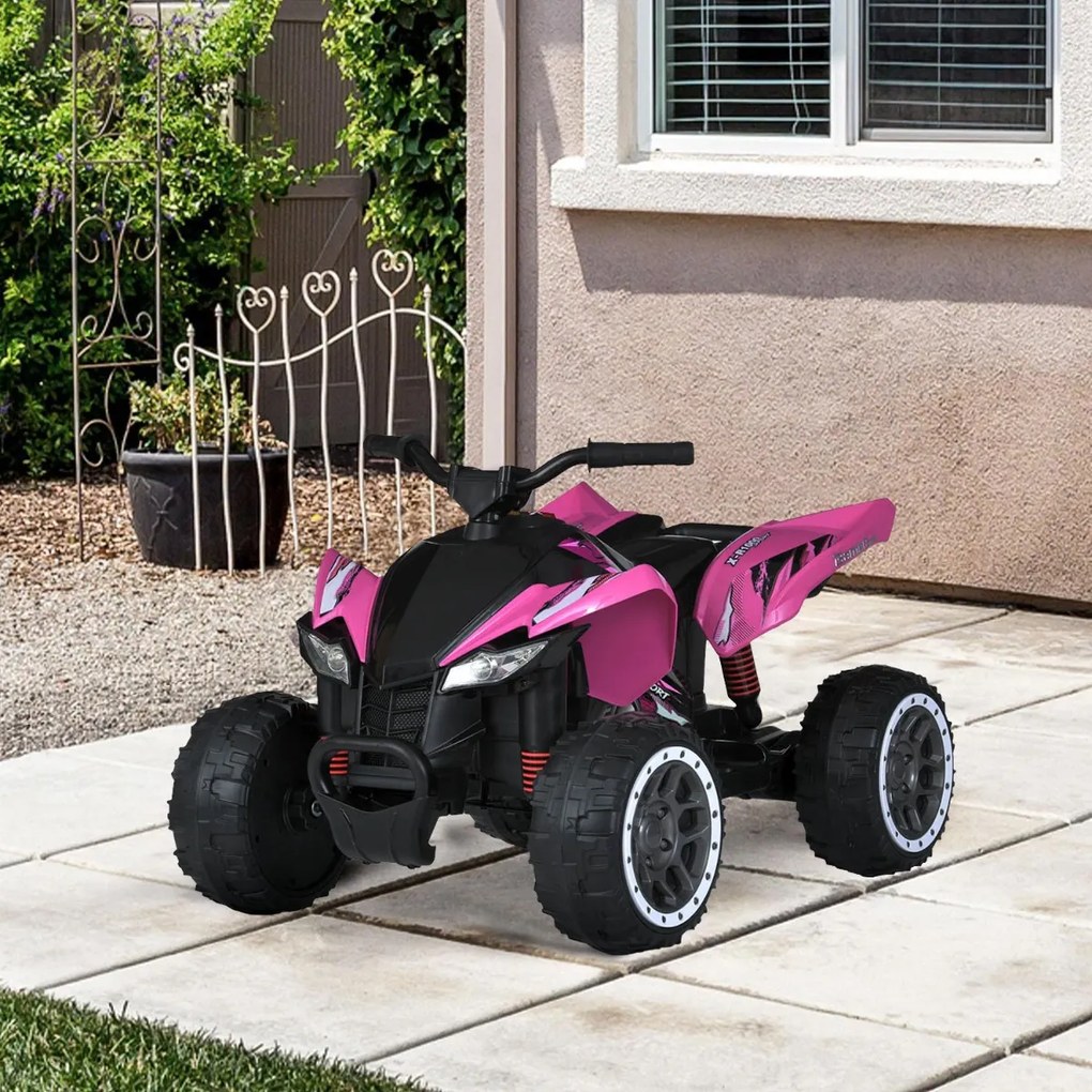Elektryczny quad dla dzieci, 12V, różowy