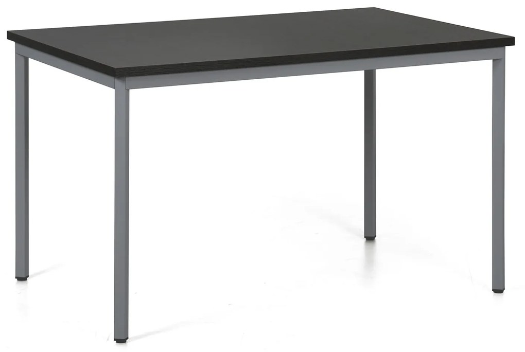 Stół do jadalni TRIVIA, ciemnoszara konstrukcja, 1200 x 800 mm, wenge