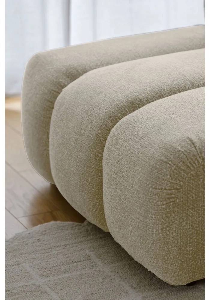 Beżowy narożnik (lewostronny/z szezlongiem) Shell – Miuform