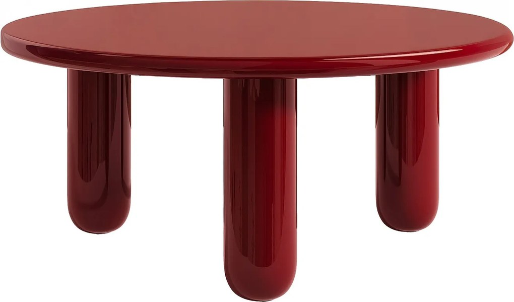 Stolik kawowy  MDF - Czerwony lakierowany - BENESA