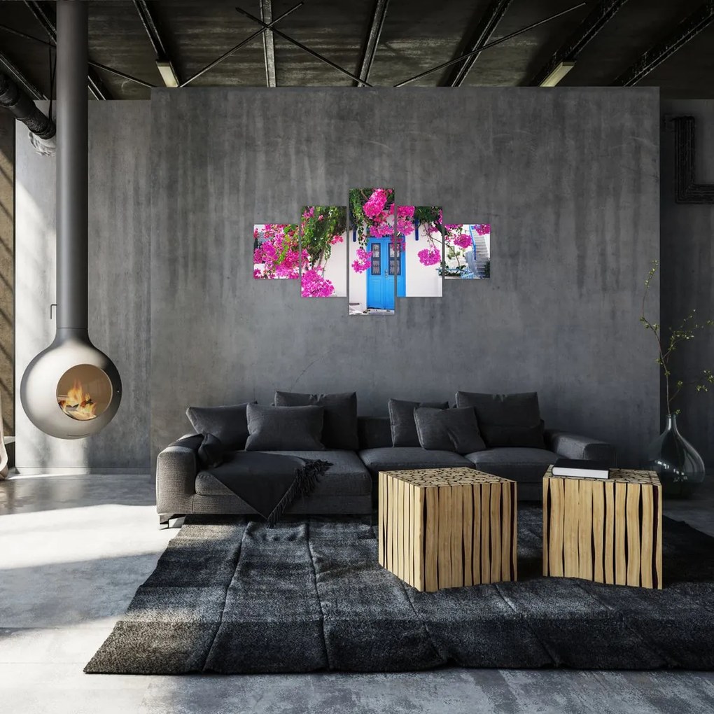 Obraz - Tradycyjny grecki dom (125x70 cm)