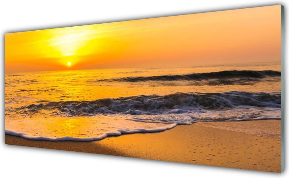 Panel Szklany do Kuchni Cichy Wieczór Nad Morzem