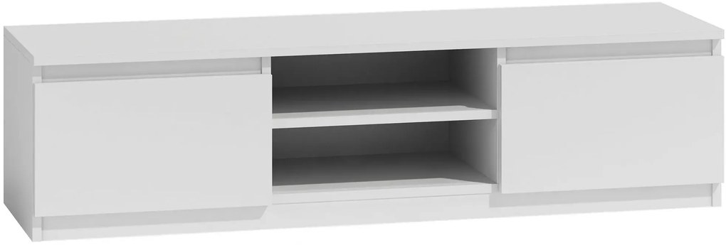 Biała szafka RTV - Amida 2X 120 cm