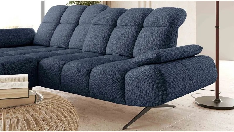 Elegancki narożnik MORENO S z funkcją w tkaninie ARAGON 79 WERSAL
