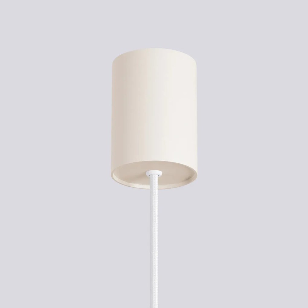 Lampa wisząca HALO 1 beżowa ryflowana  SOLLUX  LIGHTING