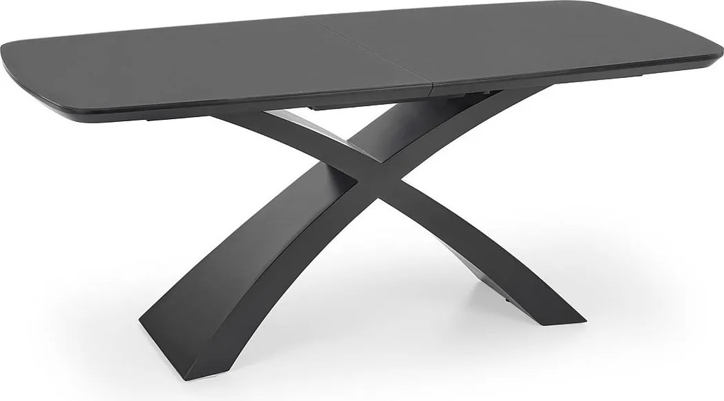 Stół rozkładany SILVESTRO 180(220)x89 ciemnoszary/czarny