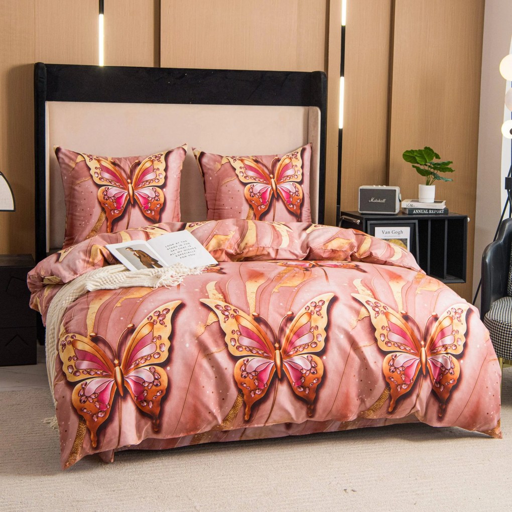 PrzytulneMieszkanie.pl PrzytulneMieszkanie.pl Pościel z mikrofibry MONARELLE różowa Rozmiar pościeli: 70 x 80 cm | 140 x 200 cm