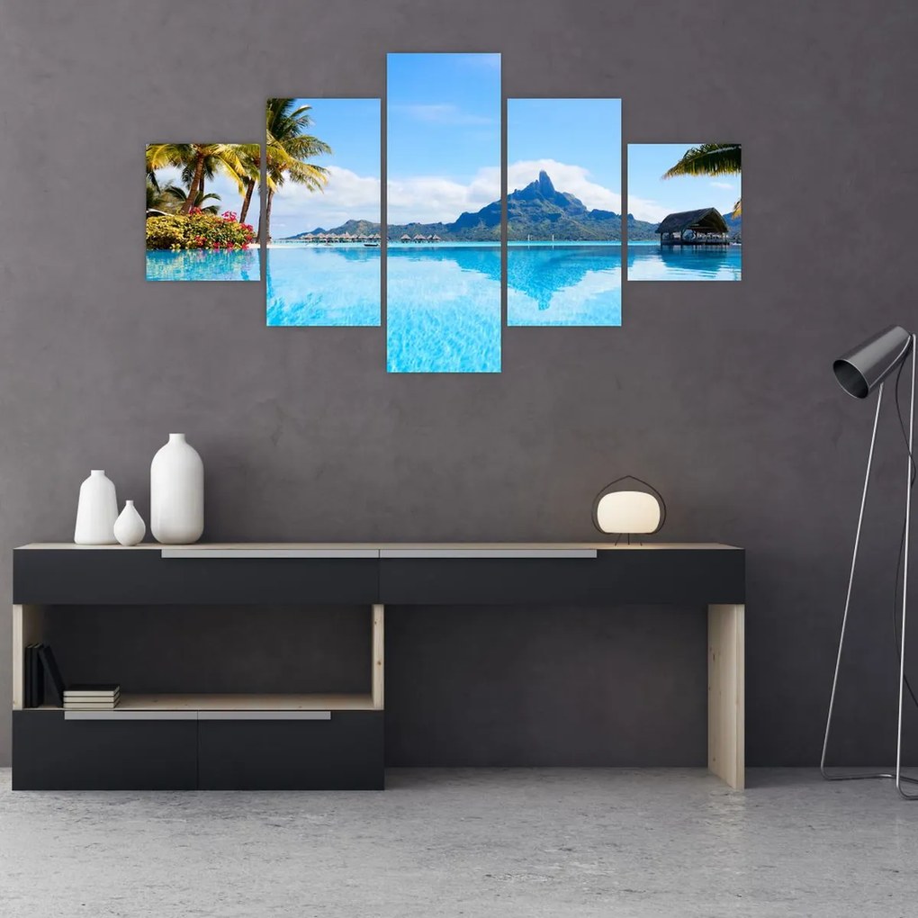 Obraz - Palmy i plaże (125x70 cm)
