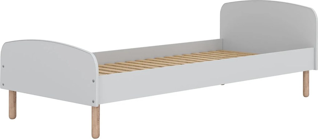 Pojedyncze skandynawskie łóżko z materacem 90x200cm W9-C72