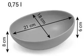 Tescoma Miska FANCY HOME stones, 21 cm, szary