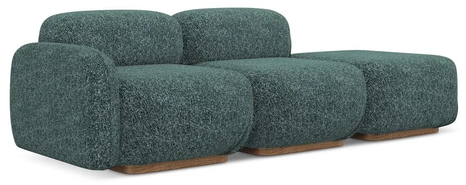 Turkusowy szezlong modułowy (lewostronny) Ailani – Makamii