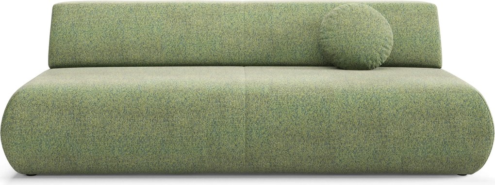 Masseno Sofa DELTA z funkcją spania i pojemnikiem na pościel, Rozkładana sofa - Zielony, PUENTE 34