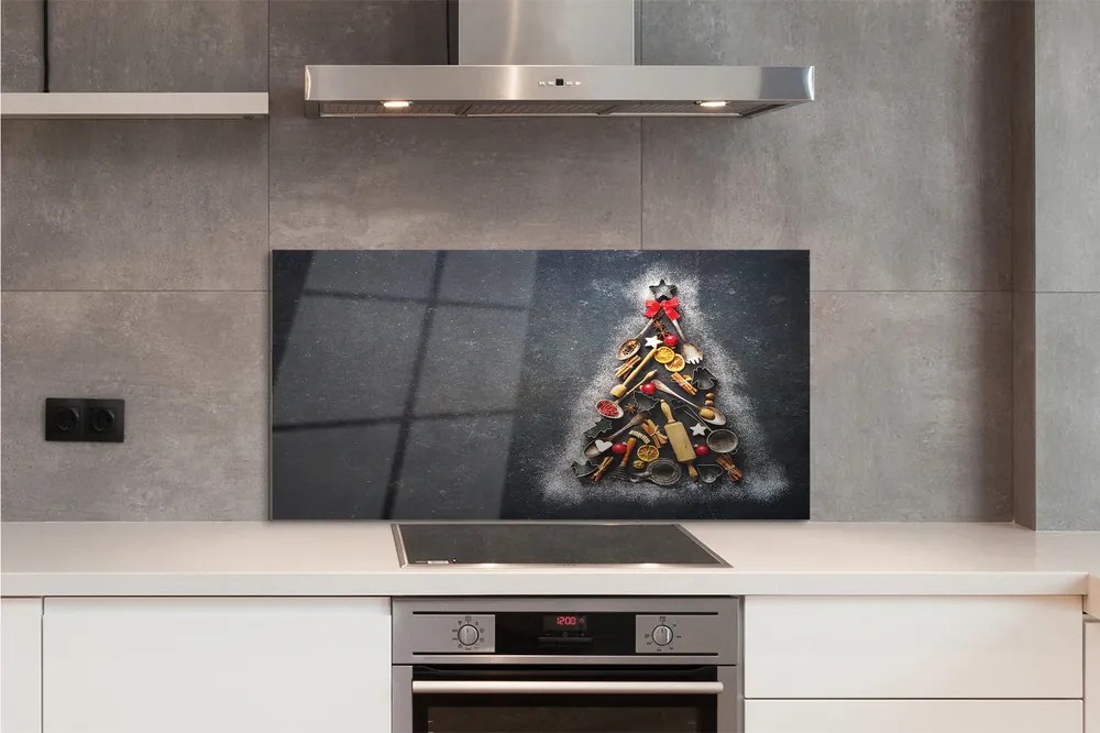 Szkło Ozdobne do Kuchni Bożonarodzeniowe Drzewko