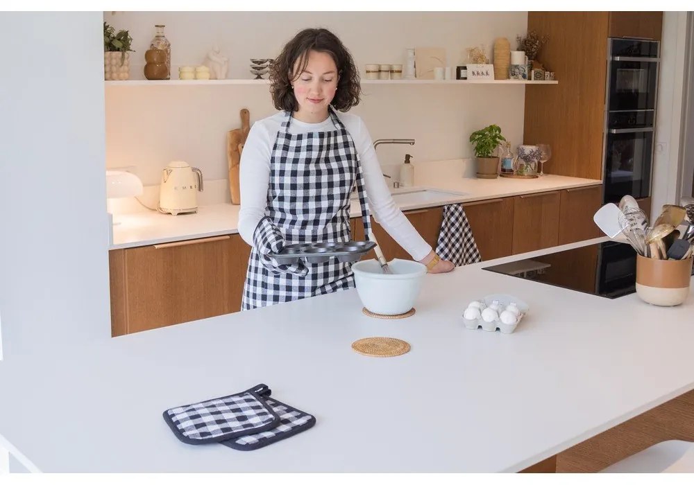Bawełniane rękawice kuchenne zestaw 2 szt. Gingham – Tiseco Home Studio