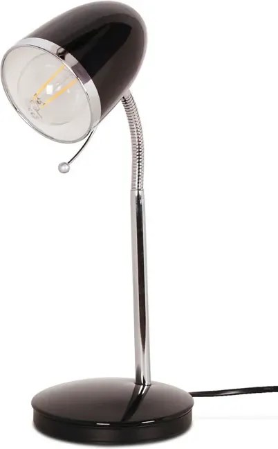 Czarna lampka biurkowa z ruchomym przegubem - S272 K6-H75