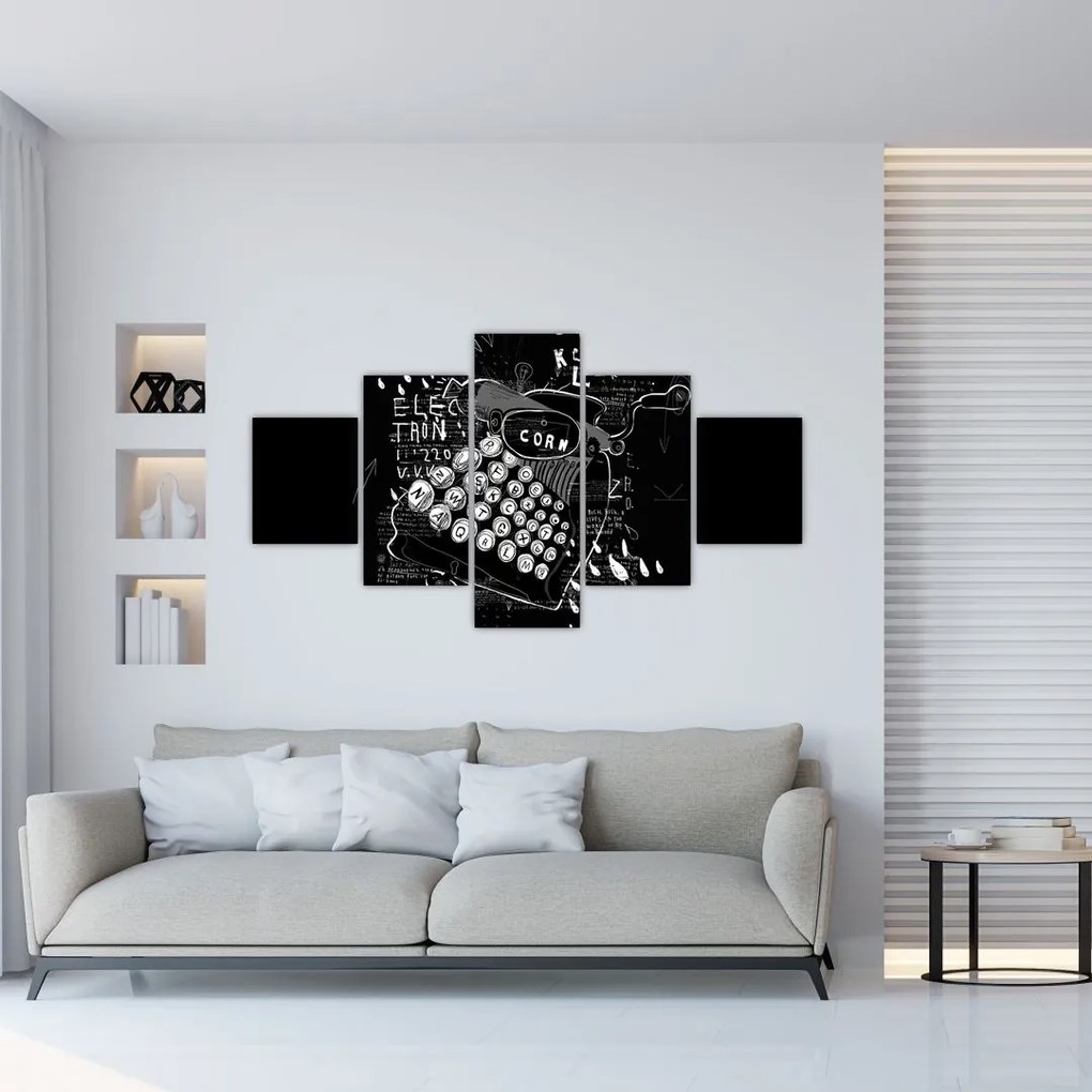 Obraz - Rysunek w stylu Banksy (125x70 cm)