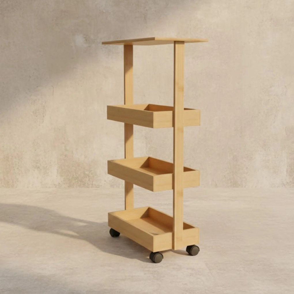 Regał kuchenny na kółkach HYGA, 87,5 cm