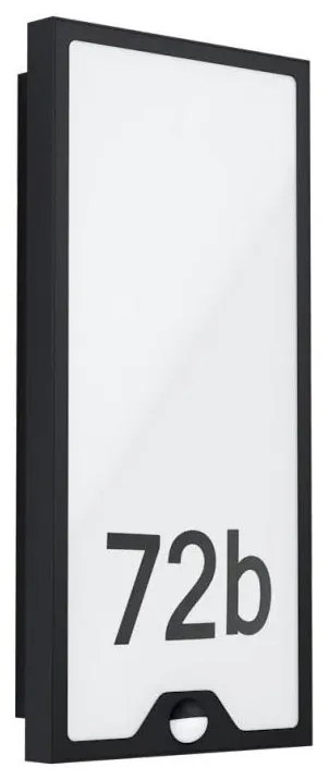 Eglo 780421 - Oświetlenie numeru domu z czujnikiem CASAZZA LED/16W/230V IP44
