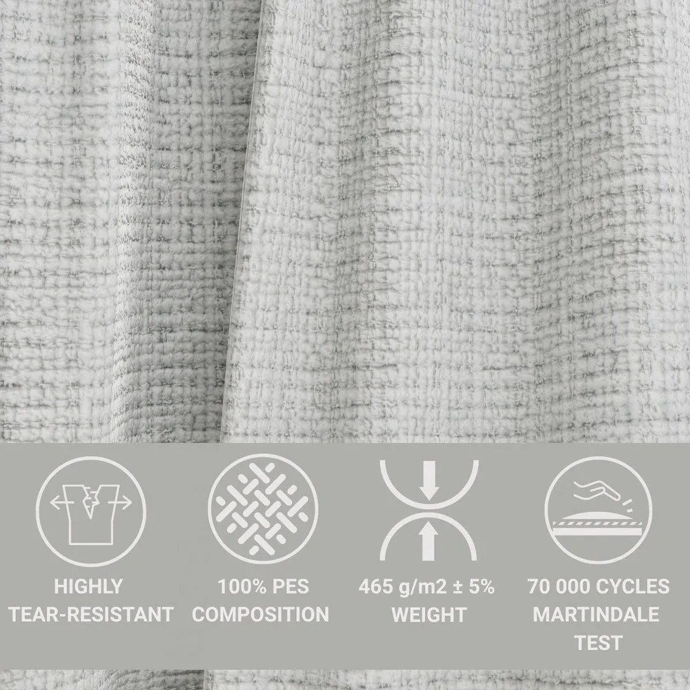 Jasnoszary rozkładany/ze schowkiem narożnik z tkaniny szenilowej (prawostronny/z szezlongiem) Maze – Maison de Rêve