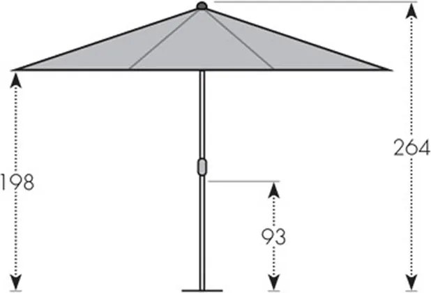 Doppler ALU WOOD parasol ogrodowy 350 cm brązowy