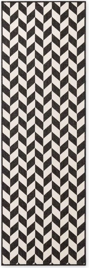 Czarny/kremowy chodnik odpowiedni na zewnątrz 80x200 cm Haringey Terrick – Ted Baker