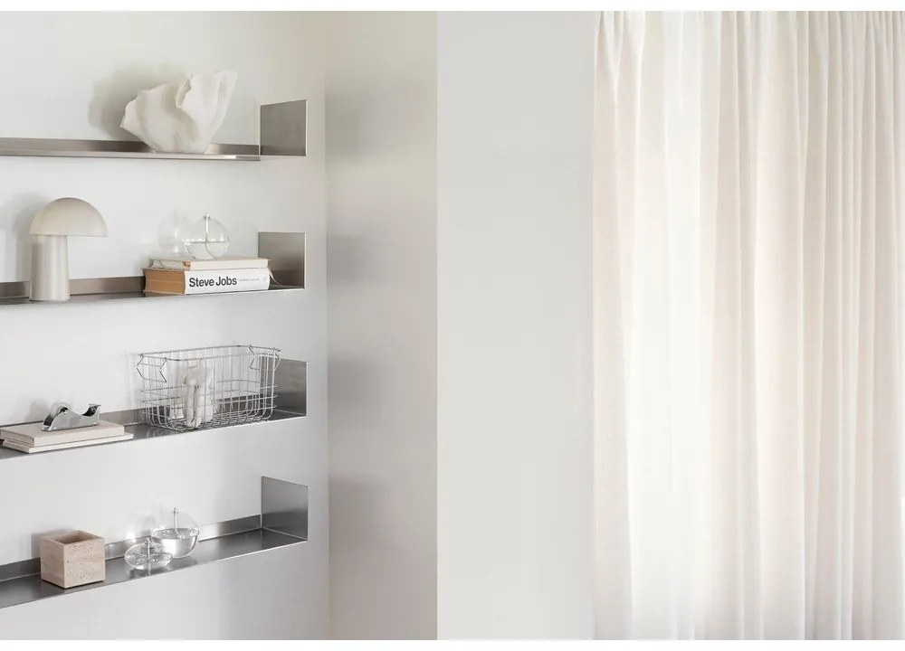 Stalowa półka w kolorze matowego srebra 80,5 cm Float – Mette Ditmer Denmark