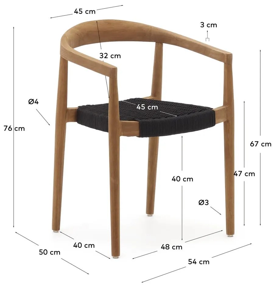 Krzesła zestaw 4 szt. Ydalia – Kave Home