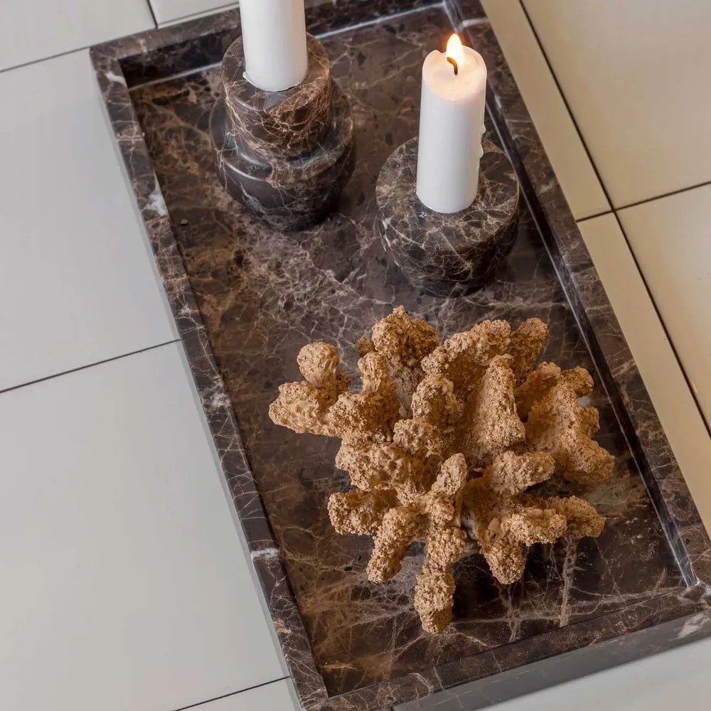 Marmurowa taca dekoracyjna 16x31 cm Marble – Mette Ditmer Denmark