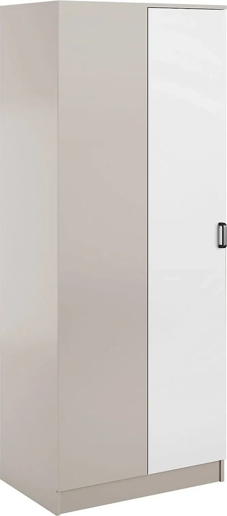 Narożna szafa uchylna w kolorze kaszmir + biały A6-T59