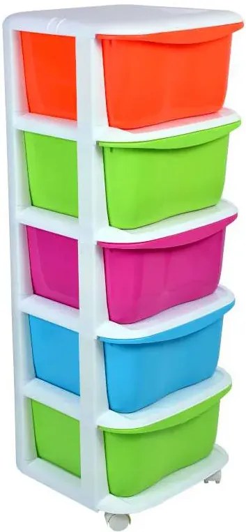 Kolorowa szafka z szufladami na zabawki S0-Z28