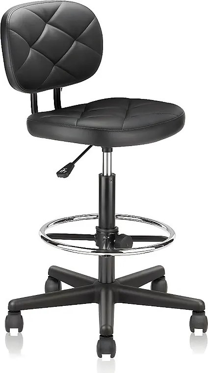 Hoker barowy - skóra ekologiczna - czarny - ZONE