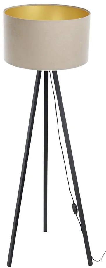 Lampa stojąca STANDART 1xE27/60W/230V beżowa/wenge