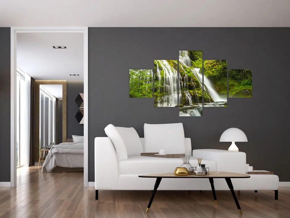 Obraz - Wodospad, Wind River Valley (125x70 cm)