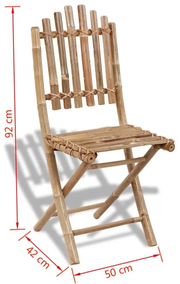 Zestaw mebli ogrodowych z bambusa G7-K72