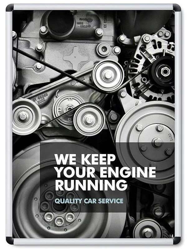 Ramy plakatowe 500x700 mm, zaokrąglone narożniki