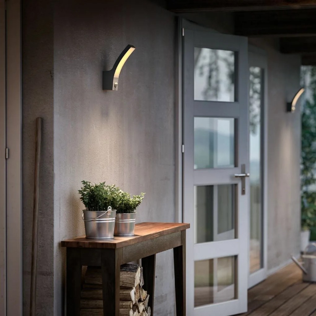 Philips SPLAY Kinkiet zewnętrzny UltraEfficient z czujnikiem LED 3,8 W 2700 K, antracytowy