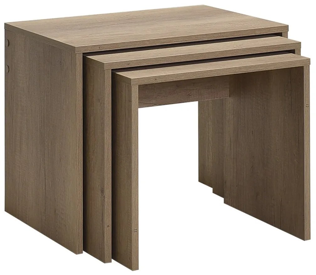 Stolik do odkładania SHP Light Walnut, 3 szt.