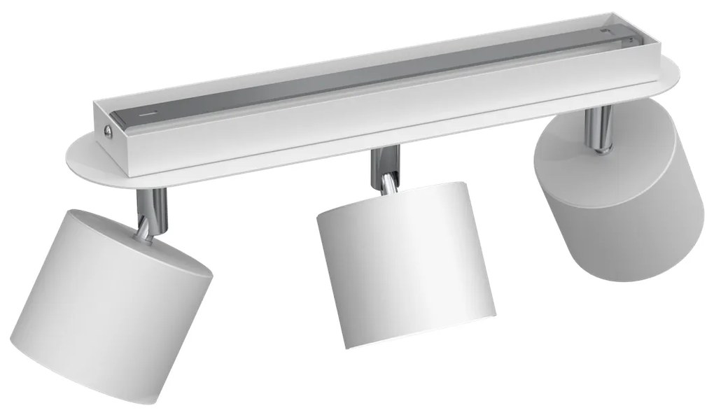 Lampa sufitowa DIXIE WHITE 3xGX53, potrójna, na listwie kierunkowa, biała