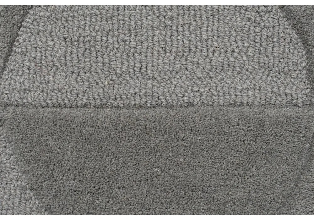 Szary okrągły dywan wełniany ø 160 cm Gigi – Flair Rugs